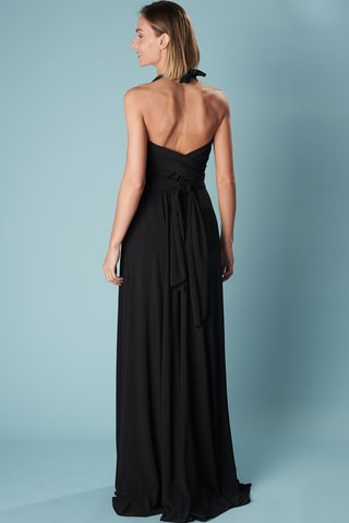 Lange mouwloze jurk - Zwart