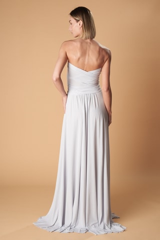Lange mouwloze jurk - Lichtgrijs