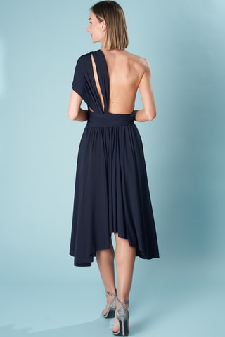 Asymmetrische Jurk - Marineblauw