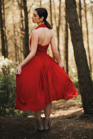 Mouwloze Skaterjurk - Rood