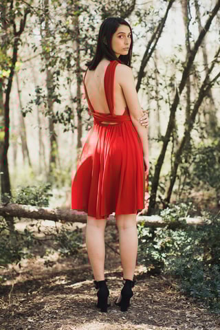 Mouwloze Skaterjurk - Rood