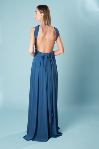 Abito lungo senza maniche - Blu