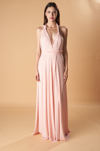 Abito lungo senza maniche - Rosa chiaro