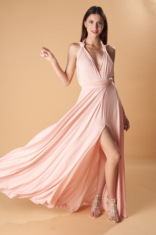 Abito lungo senza maniche - Rosa chiaro