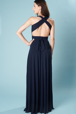 Abito lungo senza maniche - Navy