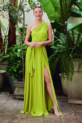 Abito lungo senza maniche - Anice