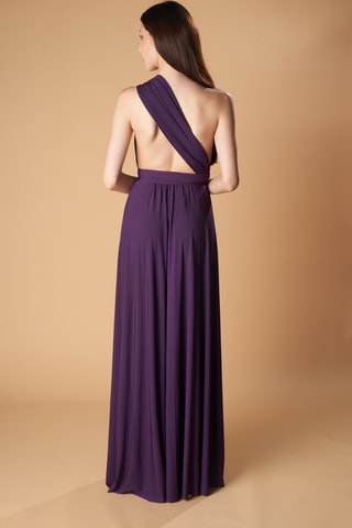 Abito lungo senza maniche - Viola