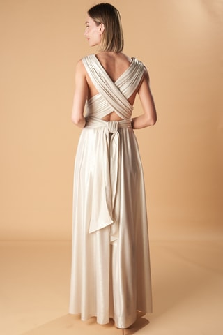 Abito lungo senza maniche - Ecrù