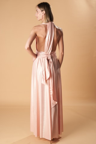 Abito lungo senza maniche - Rosa chiaro