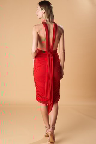 Nauwaansluitende Mouwloze Jurk- Rood