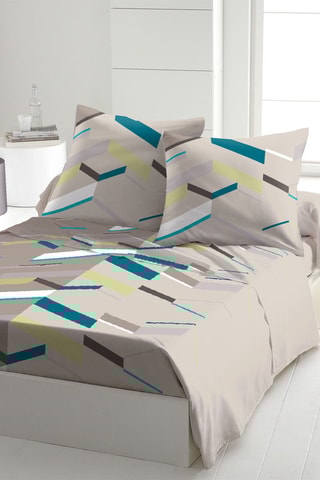 Parure di lenzuola in cotone - 57 fili/cm² - Taupe