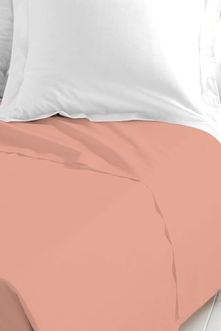 Lenzuolo sopra in cotone 57 fili/cm² - Rosa