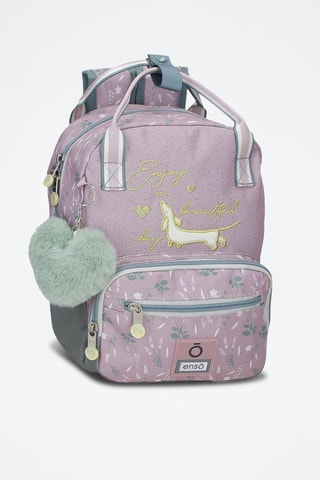 Sac à dos - Mauve et vert