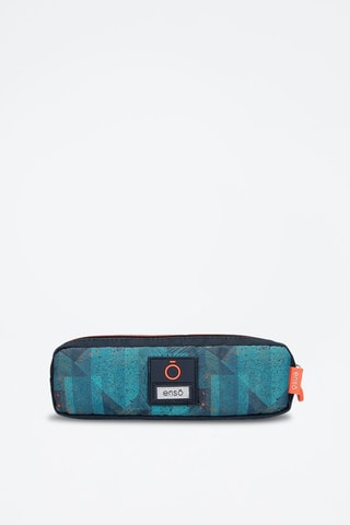 Trousse - Turquoise et noir