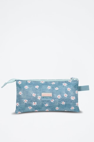 Trousse - Vert d’eau et rose