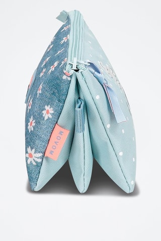 Trousse - Vert d’eau et rose