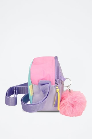 Sac bandoulière - Turquoise et rose