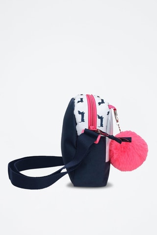 Sac bandoulière - Bleu marine et corail