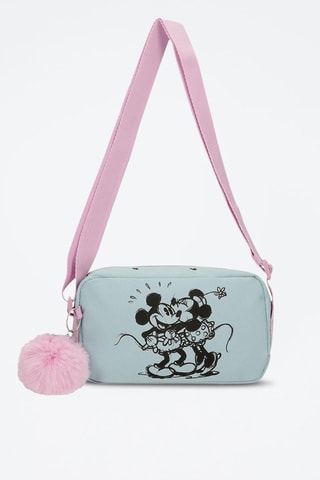 Sac bandoulière Mickey et Minnie Disney - Turquoise