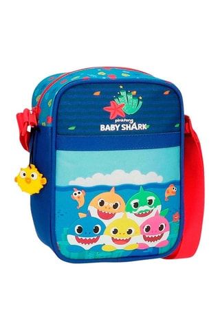 Sac bandoulière Baby Shark - Bleu et rouge