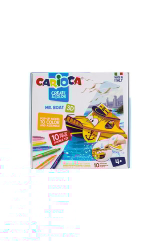 Barca da colorare e 10 pennarelli - Da 4 anni