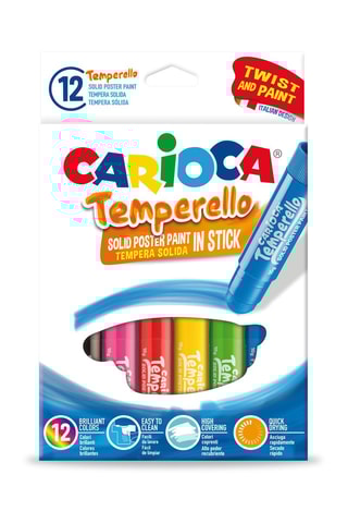 12 tubetti di tempera solida - Da 3 anni