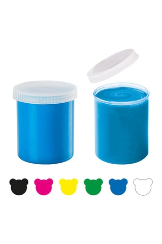 6 vasetti di pittura a dita Baby - 6 x 80 ml - Da 2 anni