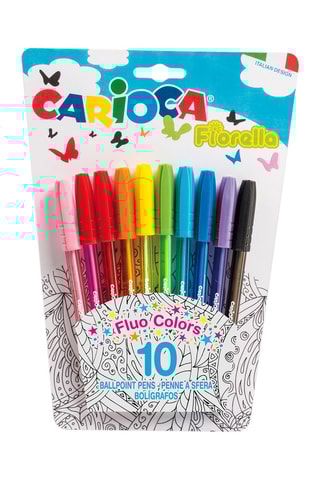 10 stylo-billes - 10 encres