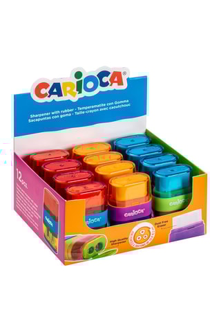 12 taille-crayons avec gomme - Dès 3 ans