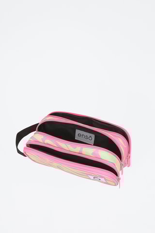 Trousse - Rose et vert