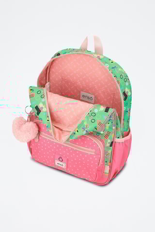 Sac à dos - Vert et rose