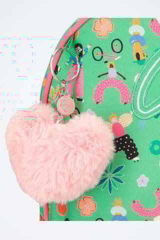 Sac à dos - Vert et rose