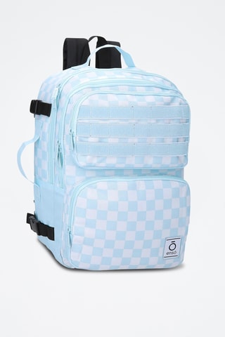 Sac à dos à roulettes - Ciel et blanc