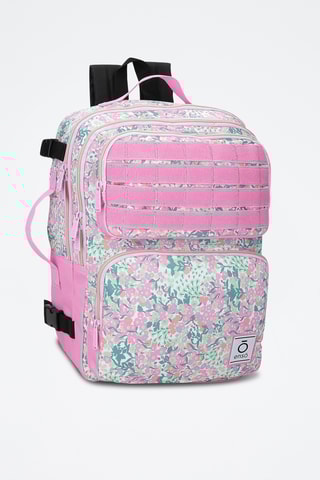 Sac à dos à roulettes - Rose et vert