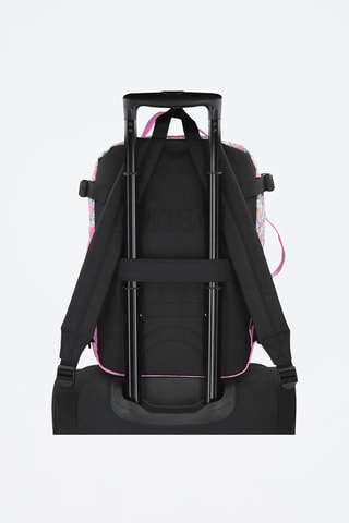 Sac à dos à roulettes - Rose et vert