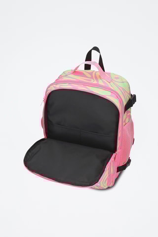 Sac à dos à roulettes - Rose et vert