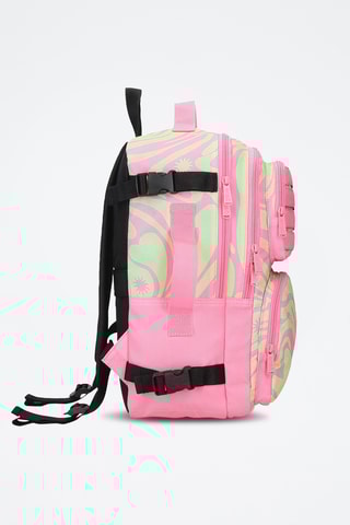 Sac à dos à roulettes - Rose et vert