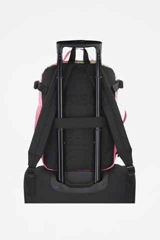 Sac à dos à roulettes - Rose et vert