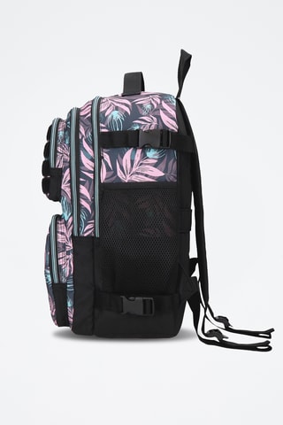 Sac à dos à roulettes - Noir et rose