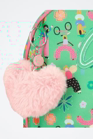 Sac à dos - Vert et rose