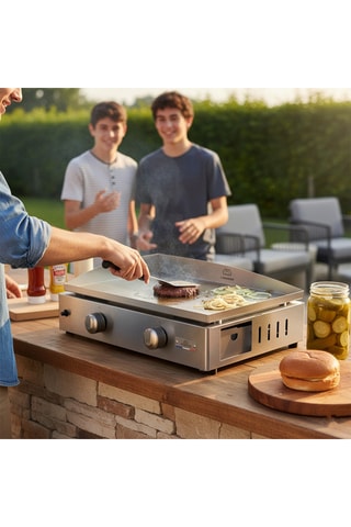 Plancha gaz en acier inoxydable Luma 260 - 4000 W