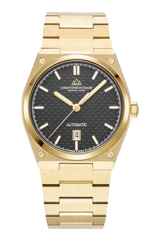 Automatisch Stalen Horloge - Goudkleurig en zwart