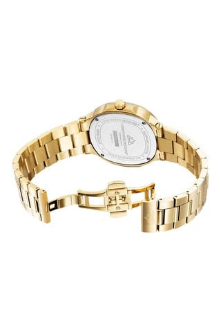 Stalen Quartz Horloge L’Envie - Goudkleurig en Zwart