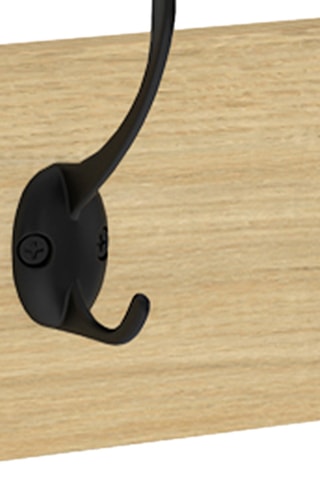 2 bengaleiros de parede - 60 x 10 x 1,2 cm