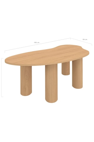 Mesa de centro orgânica Naomi