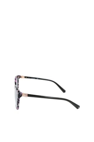 Lunettes de soleil femme ornées de cristaux Swarovski - Verres effet miroir - Catégorie 3 - Swarovski