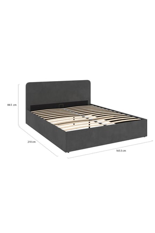 Letto contenitore con rete Louise - Area materasso 160 x 200 cm