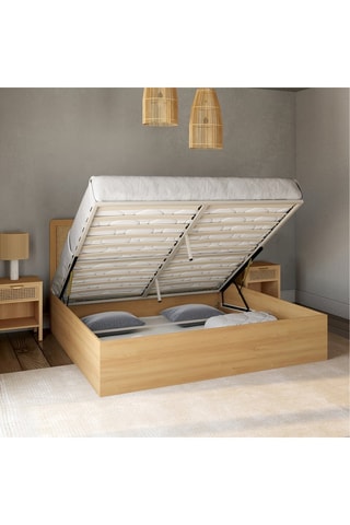 Letto contenitore con rete e testiera - Area materasso 160 x 200 cm