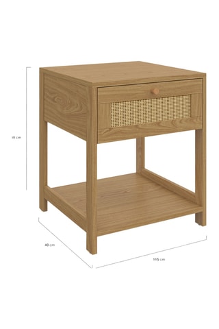 2 tables de chevet 1 tiroir Erin - 40 x 48 x 40 cm