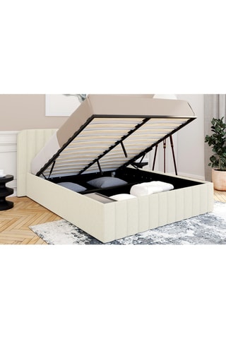 Letto contenitore con rete e testiera Valentina - Area materasso 160 x 200 cm